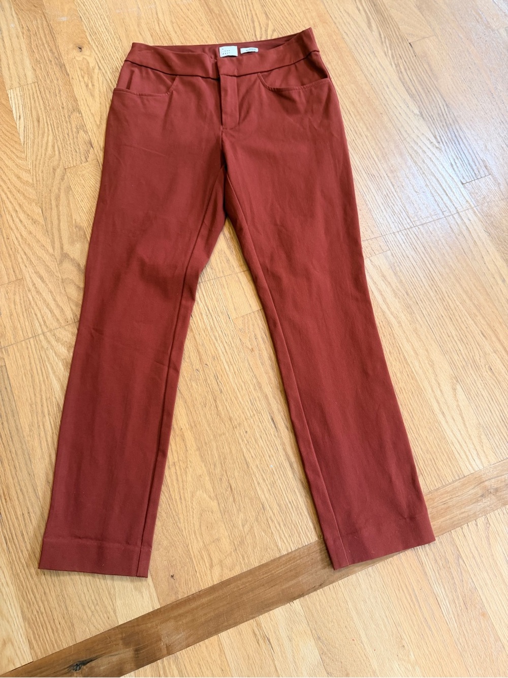 Ladies Size 2 "a new day" Slim Stretch Pants - Rust GUC